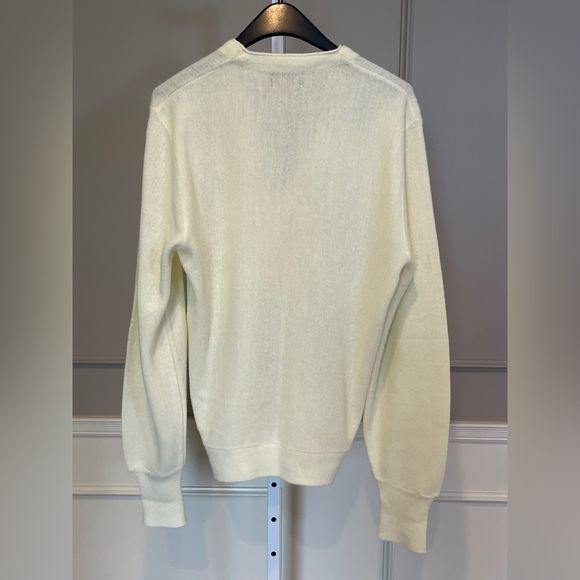 Vintage 80s Grand Slam Cardigan Sweater Munsingwear Penguin Ivory Cream Large - Picture 4 of 4